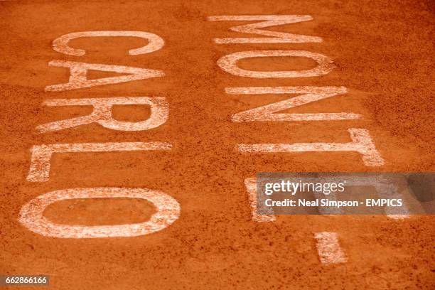 General view of the markings on the court