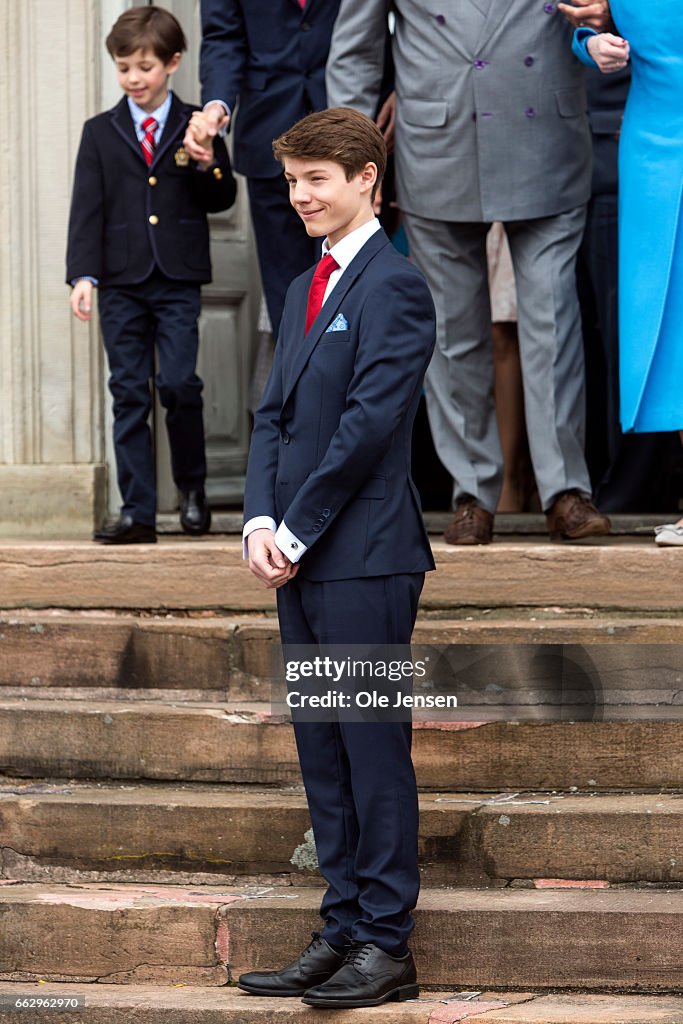 Prince Felix Of Denmark Celebrates His Confirmation