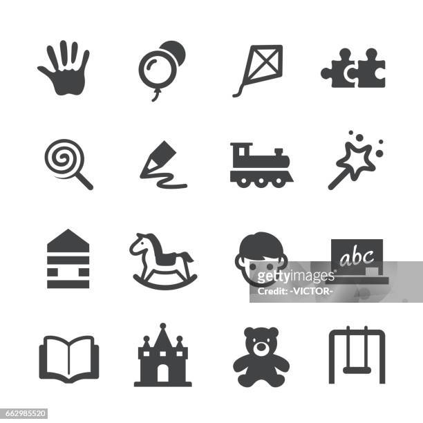 ilustraciones, imágenes clip art, dibujos animados e iconos de stock de galeria iconos - serie acme - guarderia