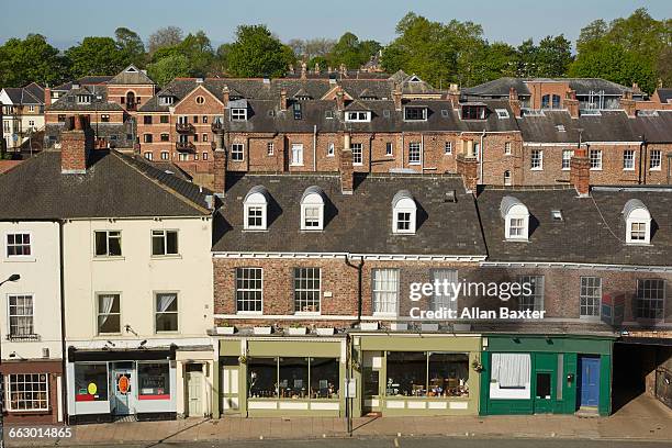 aerial view of south bank of york city - princess beatrice of york stockfoto's en -beelden