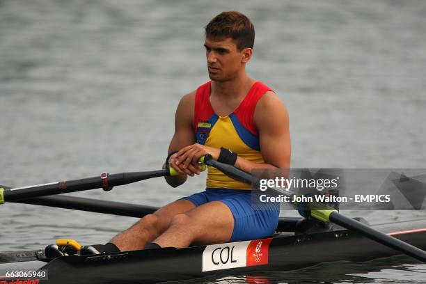 Colombia's Rodrigo Ideus in the Men's Single Sculls