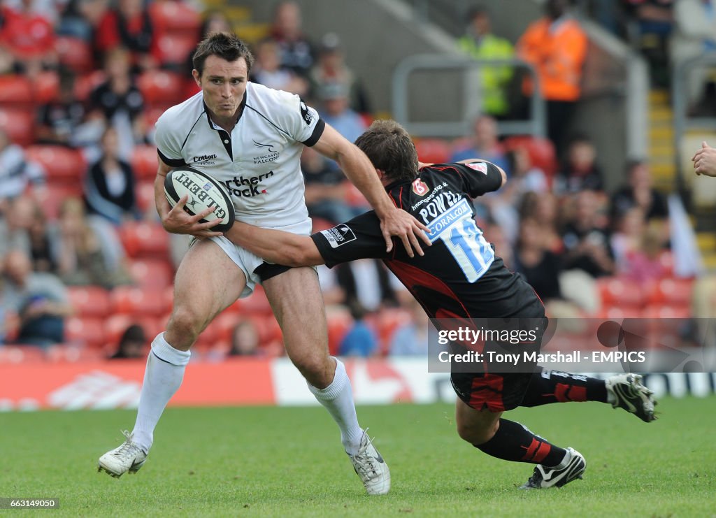 Adam Routledge Rugby Saracens' Adam Powell tackles Newcastle Falcons' Spencer Davey News ...