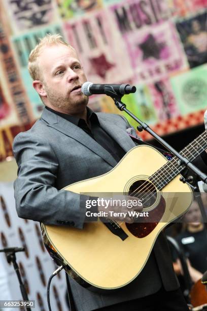 Jamie Dailey of 'Dailey and Vincent' performs during the Country Music Hall Of Fame And Museum's 50th Anniversary celebration at Country Music Hall...