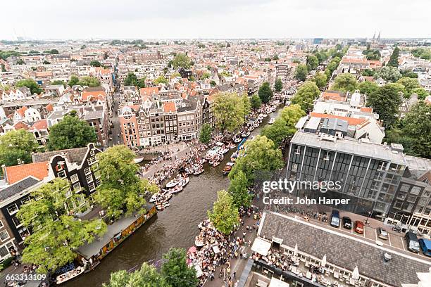 skyline of amsterdam - skyline amsterdam stock pictures, royalty-free photos & images