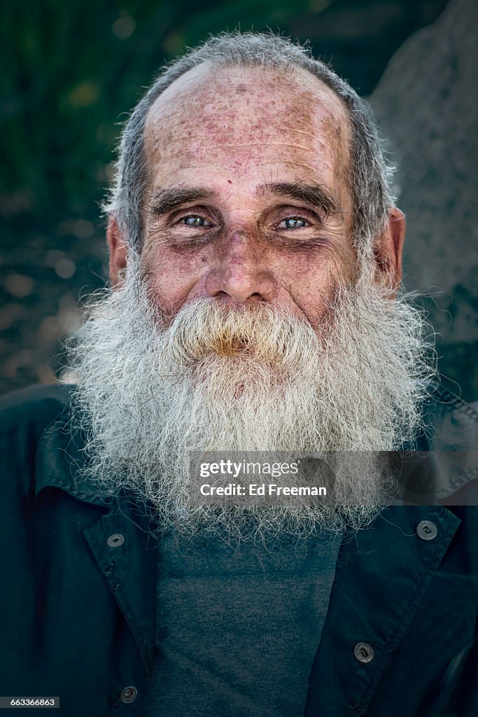 Bearded Homeless Man