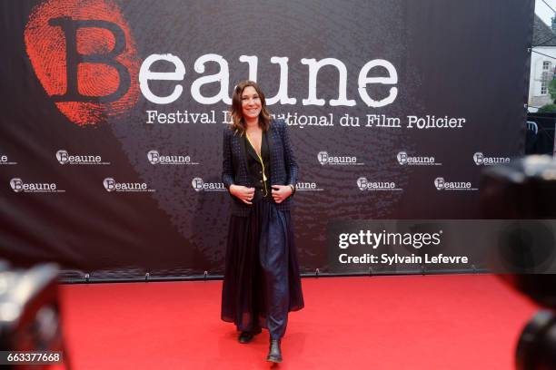 Zazie attends the closing ceremony of 9th Beaune International Thriller Film Festival on April 1, 2017 in Beaune, France.