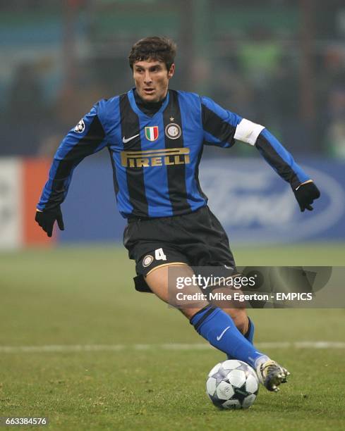 Cadre Photo Autographe Signée Javier Zanetti Inter Milan A4 - Cadeau Fan Football Encadré