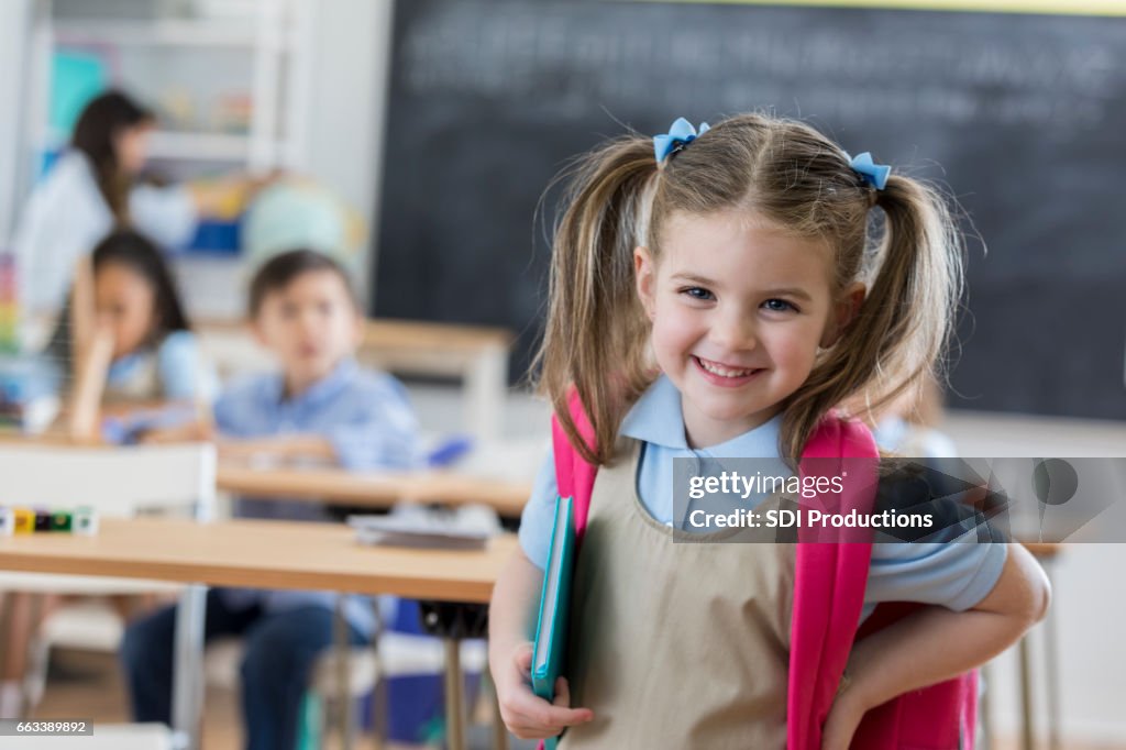 Vertrouwen peuter in haar klas