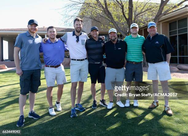 Singer Eric Paslay, singer-songwriters Scotty McCreery, Charles Kelley, Cole Swindell, rapper Colt Ford, musicians Jacob Davis and Tracy Lawrence...