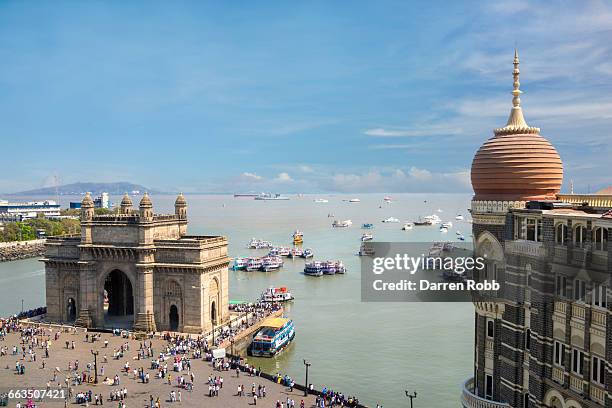 the gateway of india, mumbai, india - porta da índia imagens e fotografias de stock