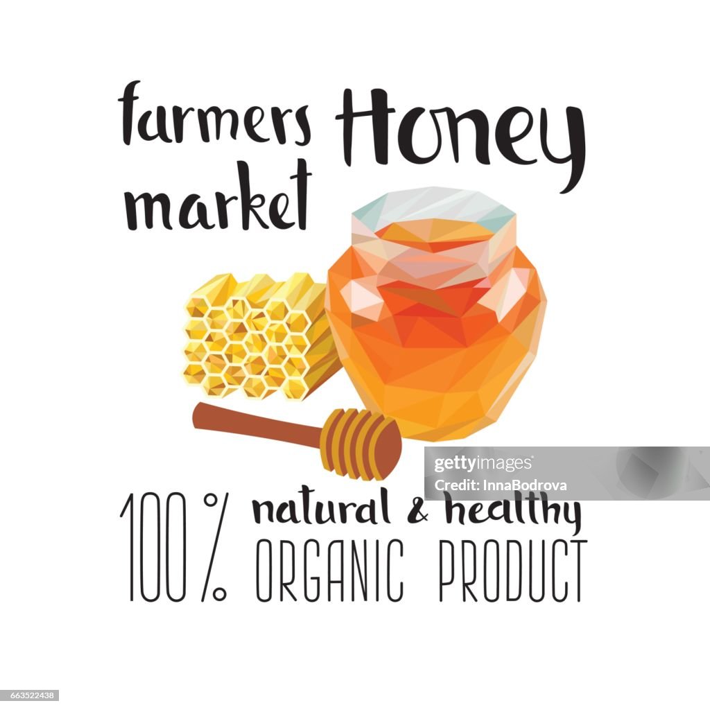 Honey. Fresh organic food.