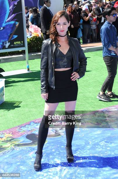Actress Christina Elizabeth Smith attends the premiere of Sony Pictures' 'Smurfs: The Lost Village' at ArcLight Cinemas on April 1, 2017 in Culver...