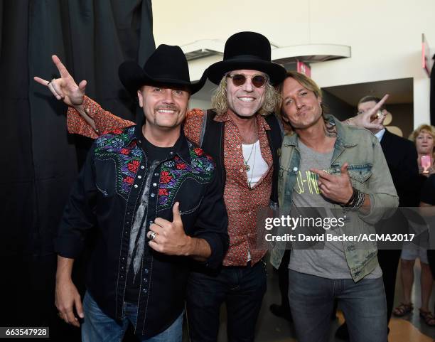 Musicians John Rich and Big Kenny of Big & Rich, and Keith Urban attend the 52nd Academy Of Country Music Awards Cumulus/Westwood One Radio Remotes...