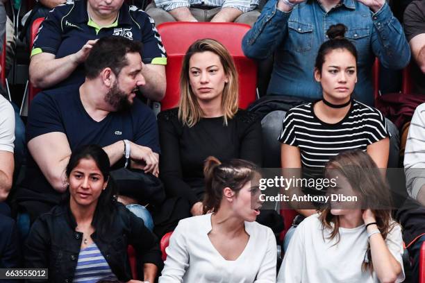 Anne laure Bonnet, Shirley Cruz and Veroniqua Boquete of PSG during the Champions League match between Paris Saint Germain and Nantes at Stade Pierre...