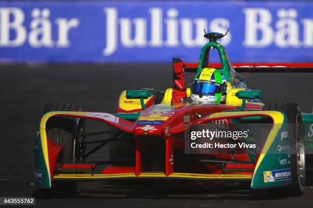 Lucas Di Grassi of Brazil and Abt Schaeffler Audi Sport Team competes during the 2017 FIA Formula E Mexico City ePrix at Hermanos Rodriguez Race...