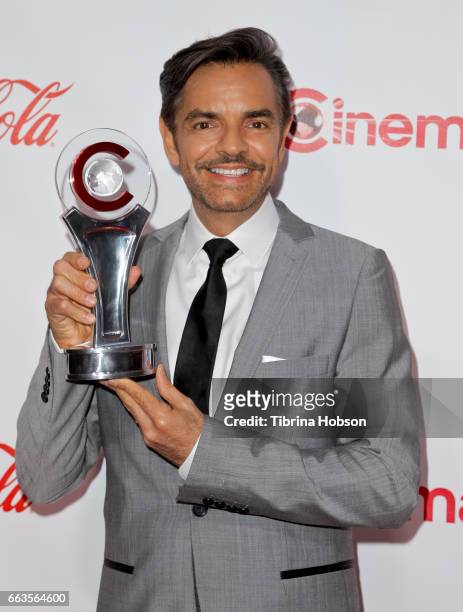 Entertainer Eugenio Derbez, recipient of the International Achievement in Comedy Award, attends the CinemaCon Big Screen Achievement Awards at Omnia...