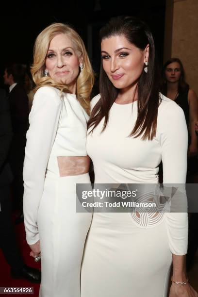 Actors Judith Light and Trace Lysette attend the 28th Annual GLAAD Media Awards in LA at The Beverly Hilton Hotel on April 1, 2017 in Beverly Hills,...