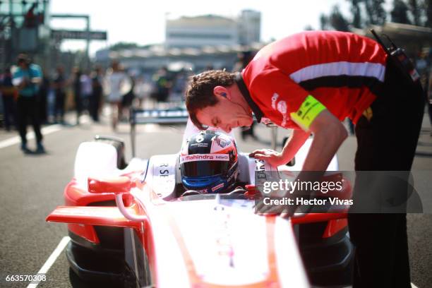 Felix Rosenqvist of Sweden and Mahindra Racing Team prior the 2017 FIA Formula E Mexico City ePrix at Hermanos Rodriguez Race Track on April 01, 2017...