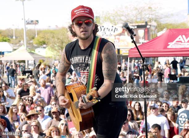 Musician Stephen Barker Liles of Love and Theft performs onstage at the ACM Party For A Cause: Tailgate Party on April 1, 2017 in Las Vegas, Nevada.