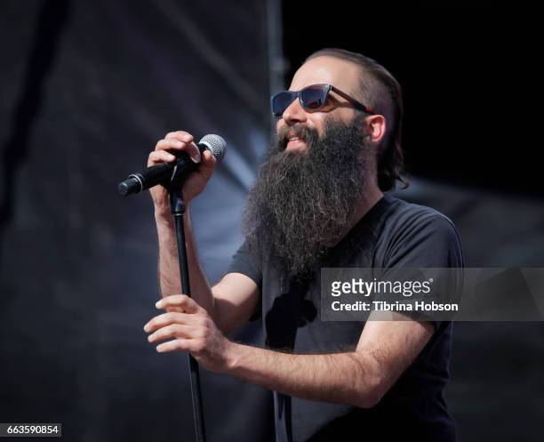 Musicians Sebu Simonian of the band Capital Cities performs at the NCAA March Madness Music Festival 2017 on April 1, 2017 in Margaret T. Hance Park...