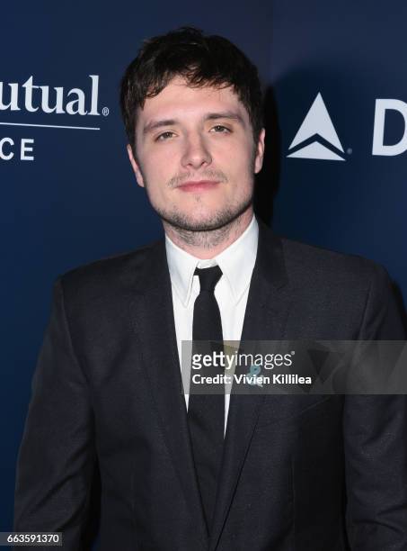 Actor Josh Hutcherson attends 28th Annual GLAAD Media Awards in LA at The Beverly Hilton Hotel on April 1, 2017 in Beverly Hills, California.