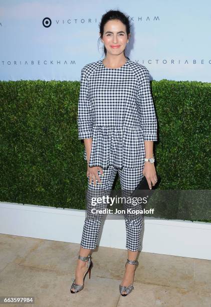 Actress Camilla Belle arrives at Victoria Beckham For Target Launch Event at Private Residence on April 1, 2017 in Los Angeles, California.