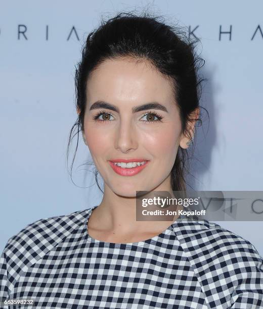 Actress Camilla Belle arrives at Victoria Beckham For Target Launch Event at Private Residence on April 1, 2017 in Los Angeles, California.