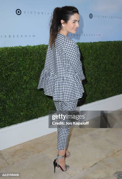 Actress Camilla Belle arrives at Victoria Beckham For Target Launch Event at Private Residence on April 1, 2017 in Los Angeles, California.