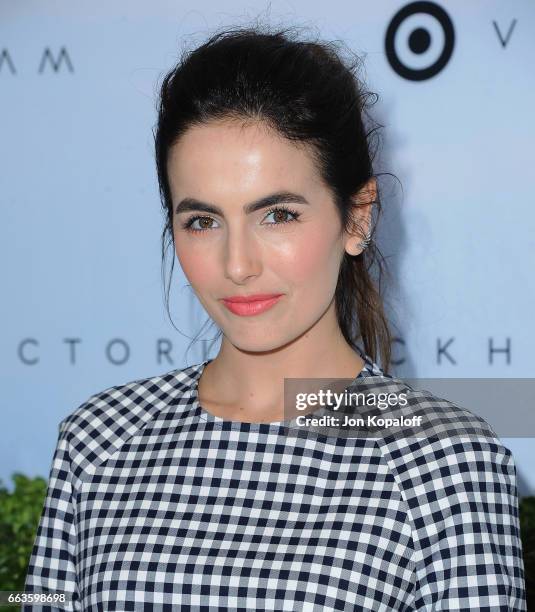 Actress Camilla Belle arrives at Victoria Beckham For Target Launch Event at Private Residence on April 1, 2017 in Los Angeles, California.