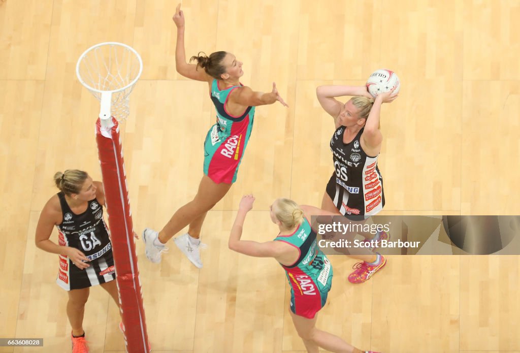 Super Netball Rd 7 - Magpies v Vixens