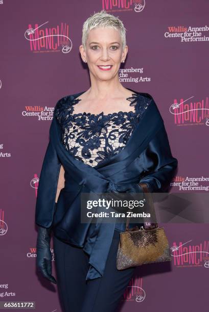 Patricia Ward arrives to Mancini Delivered - A Musical Tribute To Ginny And Henry Mancin at Wallis Annenberg Center for the Performing Arts on April...