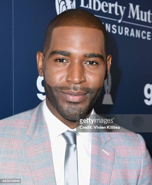 Personality Karamo Brown attends the 28th Annual GLAAD Media Awards in LA at The Beverly Hilton Hotel on April 1, 2017 in Beverly Hills, California.