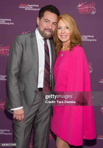 Singer Clint Holmes and his wife Kelly Clinton Holmes arrive to Mancini Delivered - A Musical Tribute To Ginny And Henry Mancini at Wallis Annenberg...