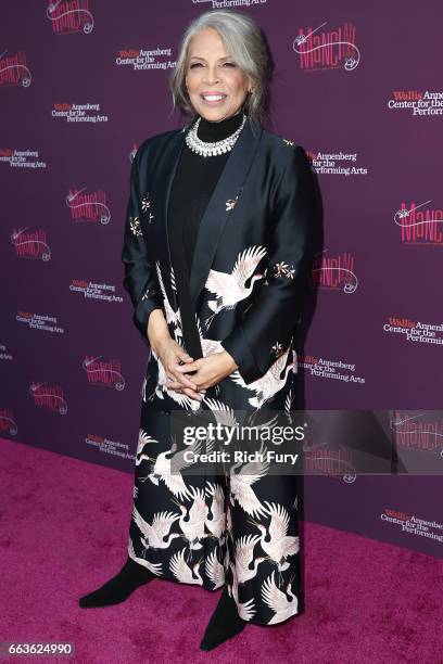 Singer Patti Austin arrives at Mancini Delivered - A Musical Tribute To Ginny And Henry Manciniat the Wallis Annenberg Center for the Performing Arts...