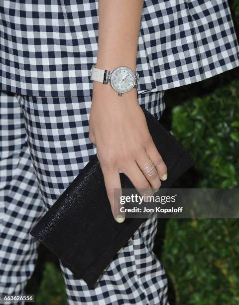 Actress Camilla Belle arrives at Victoria Beckham For Target Launch Event at Private Residence on April 1, 2017 in Los Angeles, California.