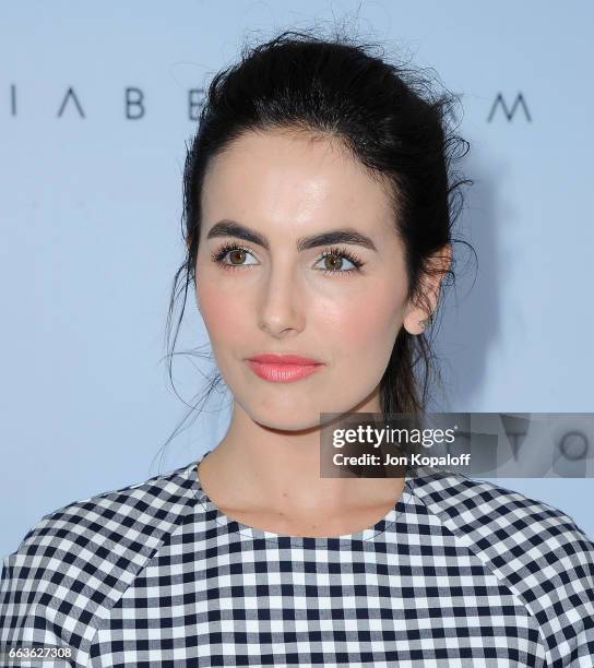 Actress Camilla Belle arrives at Victoria Beckham For Target Launch Event at Private Residence on April 1, 2017 in Los Angeles, California.