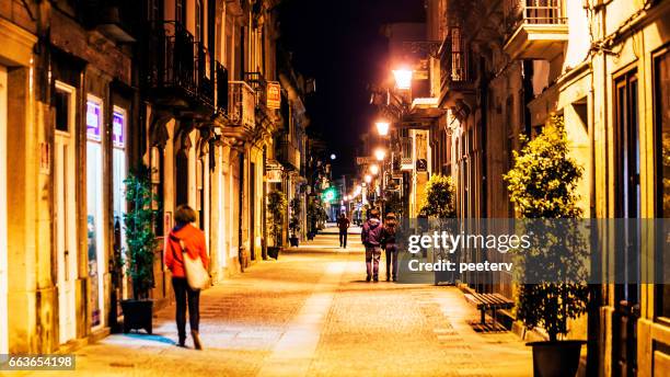straten van viana do castelo, portugal. - viana do castelo district stockfoto's en -beelden