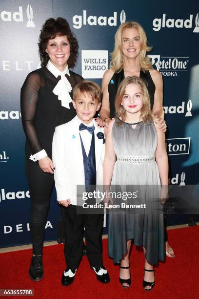 President & CEO Sarah Kate Ellis and guests attends the 28th Annual GLAAD Media Awards at The Beverly Hilton Hotel on April 1, 2017 in Beverly Hills,...