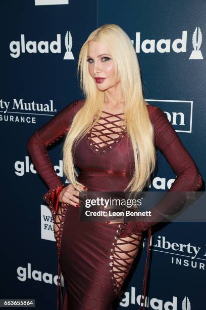 Actor Cassandra Cass attends the 28th Annual GLAAD Media Awards at The Beverly Hilton Hotel on April 1, 2017 in Beverly Hills, California.