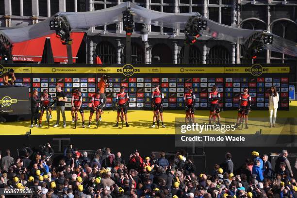 101st Tour of Flanders 2017 / Men Start / Podium / Greg VAN AVERMAET / Silvan DILLIER / Jean-Pierre DRUCKER / Martin ELMIGER / Stefan KUNG / Manuel...