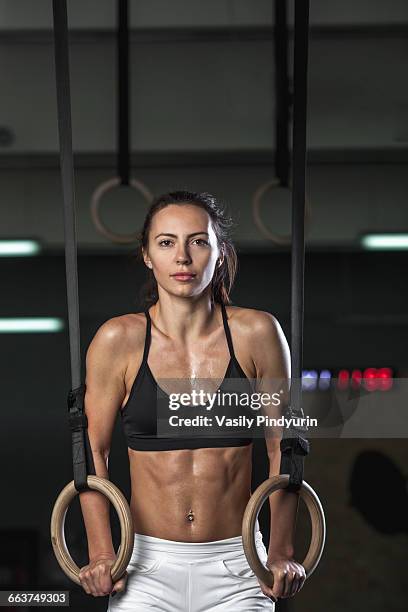 982 Rings Gym Woman Stock Photos, High-Res Pictures, and Images