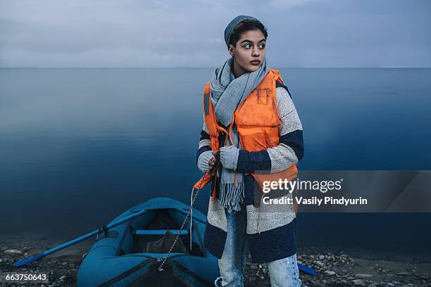 Woman In Inflatable Raft Inflatable Raft Isolated Photos and Premium High Res Pictures - Getty ...