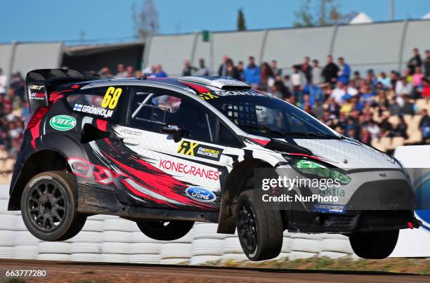 Niclas Gronholm during the 2017 FIA World Rallycross Championship in Barcelona, on 02 April 2017.