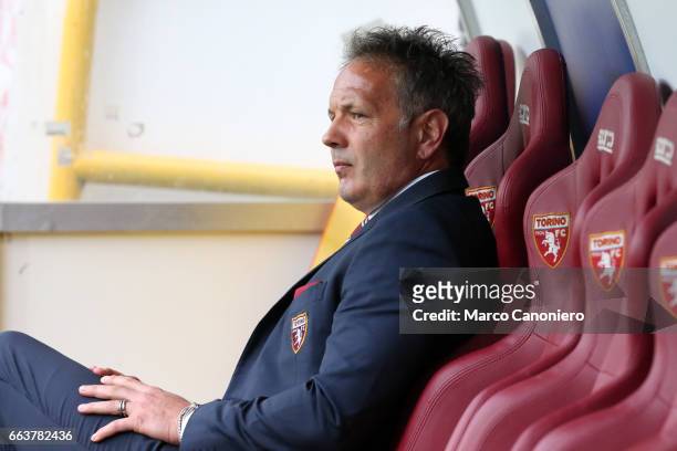 Sinisa Mihajlovic, head coach of Torino FC, looks on before the Serie A football match between Torino FC and Udinese . Final result is 2-2.