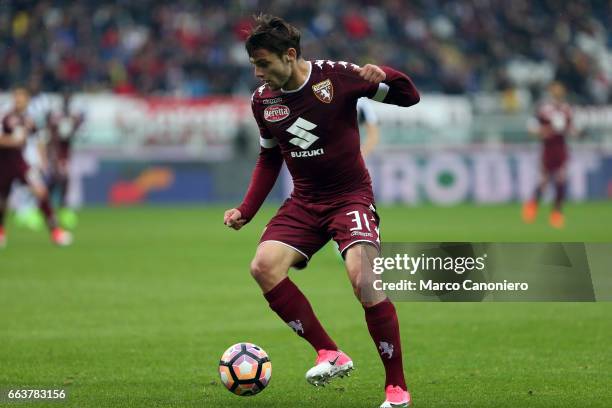 Lucas Boyè of Torino FC in action during the Serie A football match between Torino FC and Udinese . Final result is 2-2.