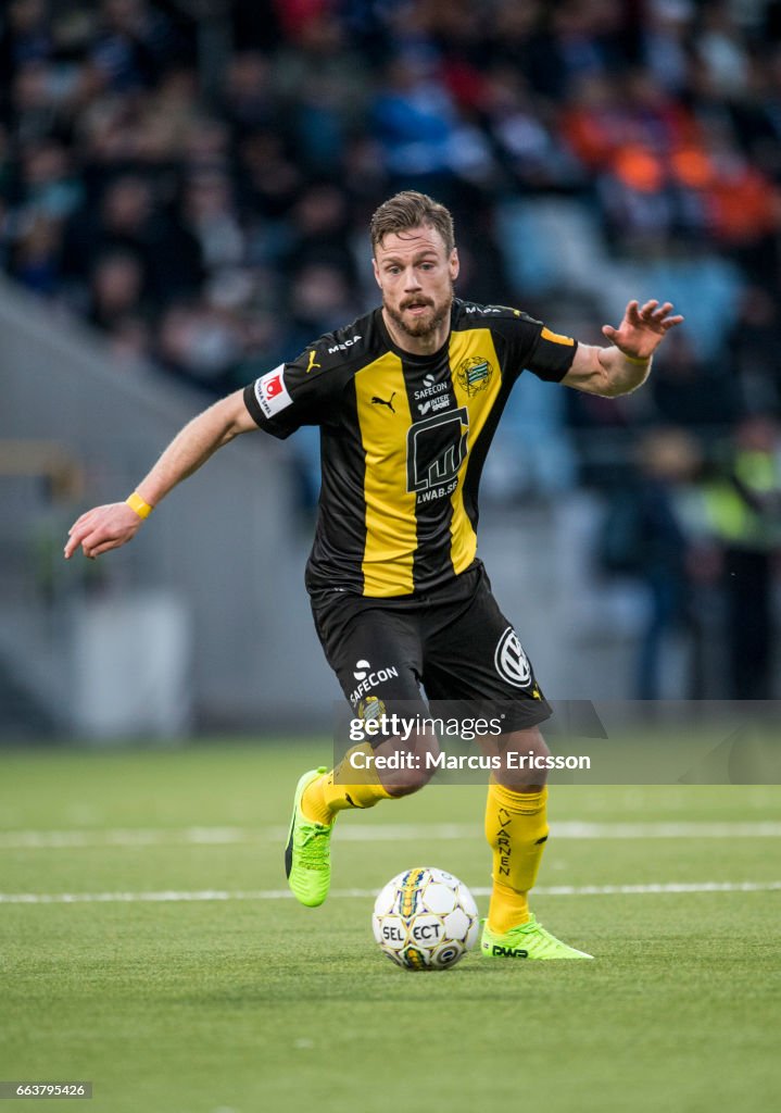 Arnór Smárason of Hammarby IF during the Allsvenskan match between