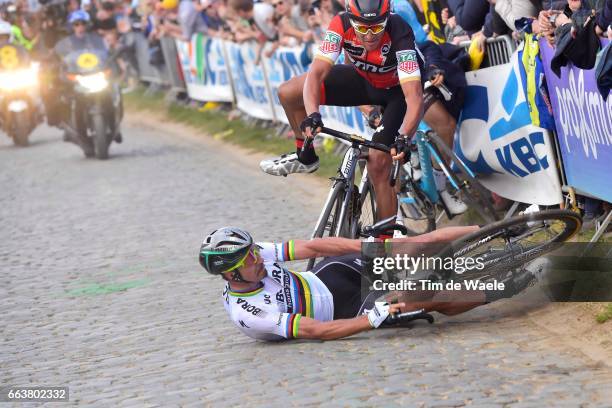 101st Tour of Flanders 2017 / Men Peter SAGAN / Greg VAN AVERMAET / Oliver NAESEN / Crash / Oude Kwaremont / Antwerpen - Oudenaarde / Ronde van...