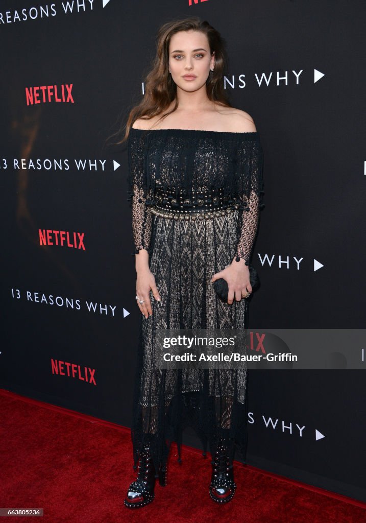 Premiere Of Netflix's "13 Reasons Why"