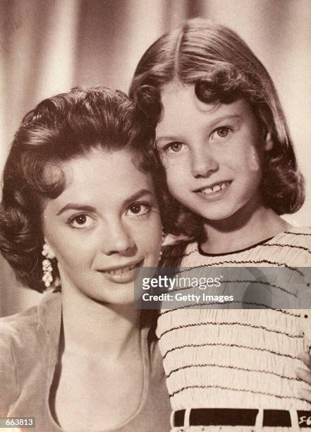 Lana Wood, right, pictured here with her sister, late actress Natalie Wood when Lana played Natalie as a young girl in the film "Searches."