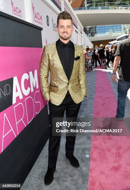 Recording artist Chase Bryant attends the 52nd Academy Of Country Music Awards at Toshiba Plaza on April 2, 2017 in Las Vegas, Nevada.